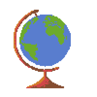 Remote work globe animation